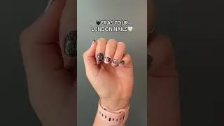 Eras Tour London Nails 🖤🤍🐍 