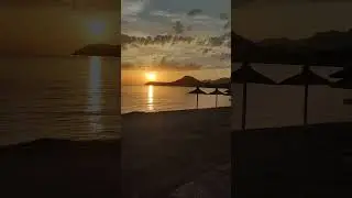 Sunset, beach, sea, Montenegro /Закат,пляж,море, Черногория