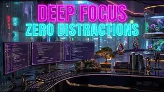 STUDY WITH ME 💻 Zero Distractions / Cyberpunk Programming Room & Lo-Fi
