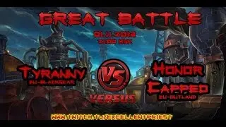 Maneuvers Tyranny EU-BlackScar VS EU-Honnor Capped (Outland) 25x25