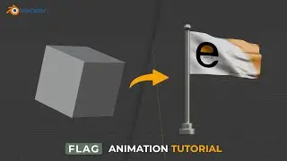 Create a flag animation in Blender ( Quick Tutorial )