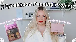 Eyeshadow Panning Project//Project Level Up  & BYOP Pan That Palette Update 1#rollingbyop