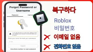 이메일 없이 Roblox 비밀번호를 재설정하는 방법(2024) - Roblox 계정 복구