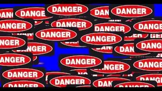 Danger Sign Transition - Green Screen Animation