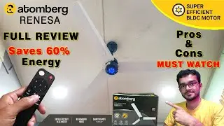Atomberg Renesa BLDC Ceiling Fan | 1200 mm | Saves 60% Energy | Remote | Speed Test | Pros & Cons