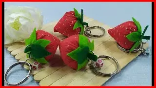 Qq.Handmade - Hướng dẫn làm quả dâu bằng vải nỉ || How to Make Felt Strawberries