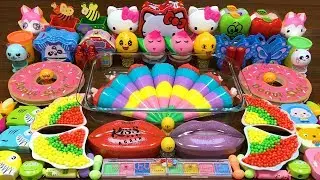 Mixing Random Things into Slime #19 !!! Slimesmoothie Relaxing Satisfying Slime Videos