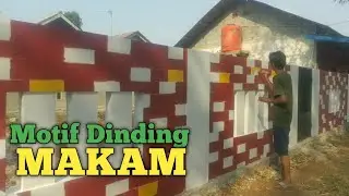 Motif cat dinding makam || motif batu bata