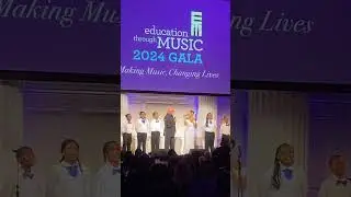 2024 ETM Gala: Israel Houghton & Adrienne Bailon-Houghton with the P.S. 103 Ensemble Stars