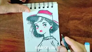 How to draw Beautiful anime girl  #drawing #easydrawing #anime #animegirl