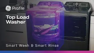 GE Profile Washer with Smart Wash & Smart Rinse
