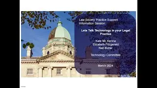 Lets Talk About Technology in your Legal Practice