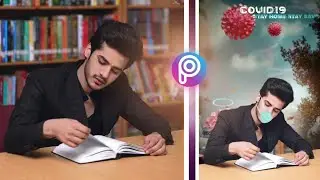 PicsArt Editing Tutorials||Corona Viruas COVID19 Photo Editing||COVID19 Stay Home Stay Save