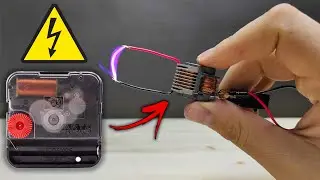 Turn the wall clock motor into high voltage generator | high voltage transformer