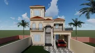 1 kanal Spanish Home Design | Royal House Design |3d Exterior Home Design | Elevation Design Ideas