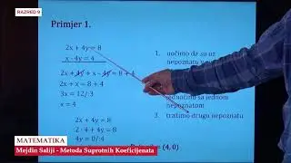 B9963   Matematika   Metoda Suprotnih Koeficijenata   Mejdin Saliji