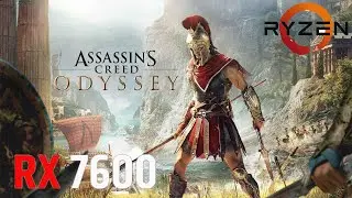 Assassin's Creed Odyssey test benchmark All Settings Ryzen 7700x Rx7608gb