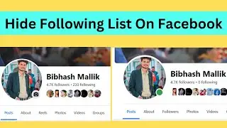 How To Hide Following List On Facebook 2023