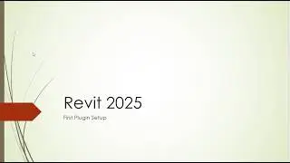 Revit 2025 First Plugin Setup