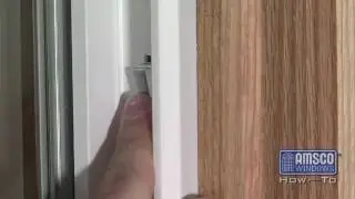 Replacing a take out clip on a vinyl window