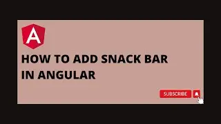 How to add snackbar in angular
