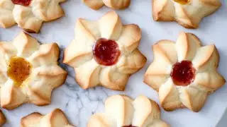 Delicious Kurabye cookies | Shortbread cookies with jam quick and easy recipe