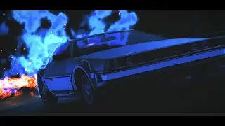 Back to the Future DeLorean in BeamNG.drive