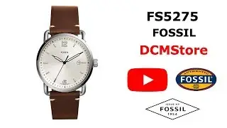 FS5275 Fossil Commuter Silver Dial and Leather