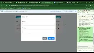 Google Apps Script - Tutorial CRUD in webApp HTML | Modal Pop-Up | Add | Edit | Delete - Part 2