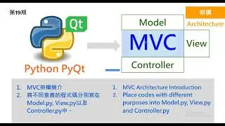 [第19期]Write a PyQt calculator program by using MVC architecture/使用MVC架構寫一個PyQt計算機程式