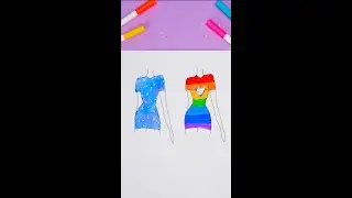 Mysteriöse Galaxie vs. Regenbogenkleid ✨😍👗 #art #shorts