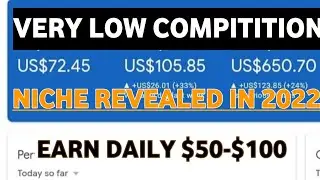 Best Low Compitition Niches 2021 | Case Study | Earn $100 Daily Form This Niche 2022