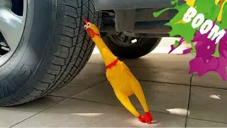 CRUSHING SOFT & CRUNCHY THINGS by CAR! | So Relaxing!!!