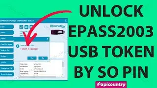 Unlock ePass2003 Auto Token Using SO Pin 🔐🔐. Unlock HYP2003 Token.