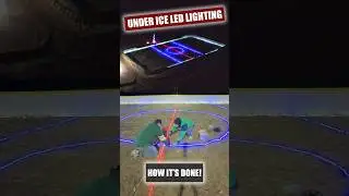 UNDER ICE LED LIGHTS | HOW IT'S DONE!  #hockey #shorts #nhl #odr  #rinkhockey