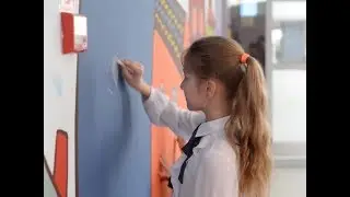 Грифельная краска. Интерактивные стены в московской школе №2109. Инструкция по нанесению Siberia