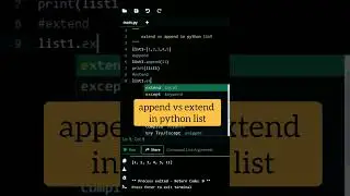 append vs extend in python list 