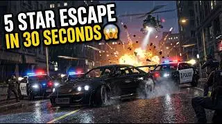 CRAZY GTA 4 POLICE CHASE 🚔5 STAR ESCAPE IN 30 SECONDS 😱