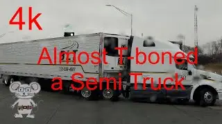 Almost T-boned a Semi Truck  in 8k