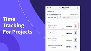 Time Tracking For Projects