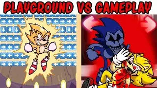 FNF Character Test | Gameplay VS Playground | Boyfriend Dies but it's Sonic exe | FNF Goodbye World