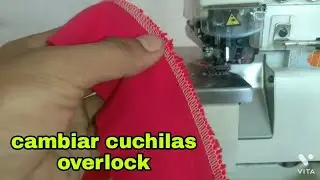 How to change the blades on an overlock sewing machine step by step.