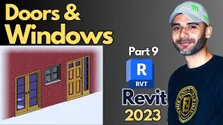Adding Windows and Doors in Revit 2023 | Part 09 | For beginners |