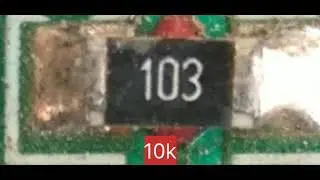 Smd resistor codes 10, 100,10k,100k, 1 M  smd resistors