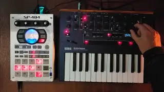 SP-404 + Korg Monologue