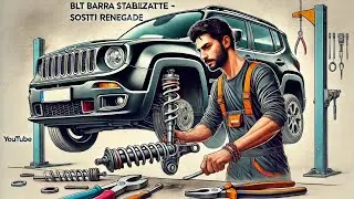 Jeep Renegade ep5 s.1 Sostituzione Biellette Barra Stabilizzatrice#automobile #automotive #restore