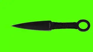 Faca Girando - Throwing Knife [Fundo Verde - Chroma Key]