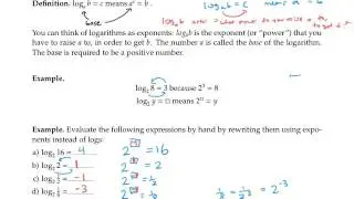 Logarithms: Introduction
