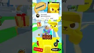 FREE GOLDEN HUGE KANGAROO WINNER! In Pet Simulator 99 #fyp #roblox #petsim99 #shorts