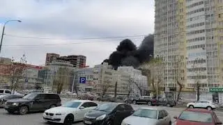 Пожар в районе автовокзала